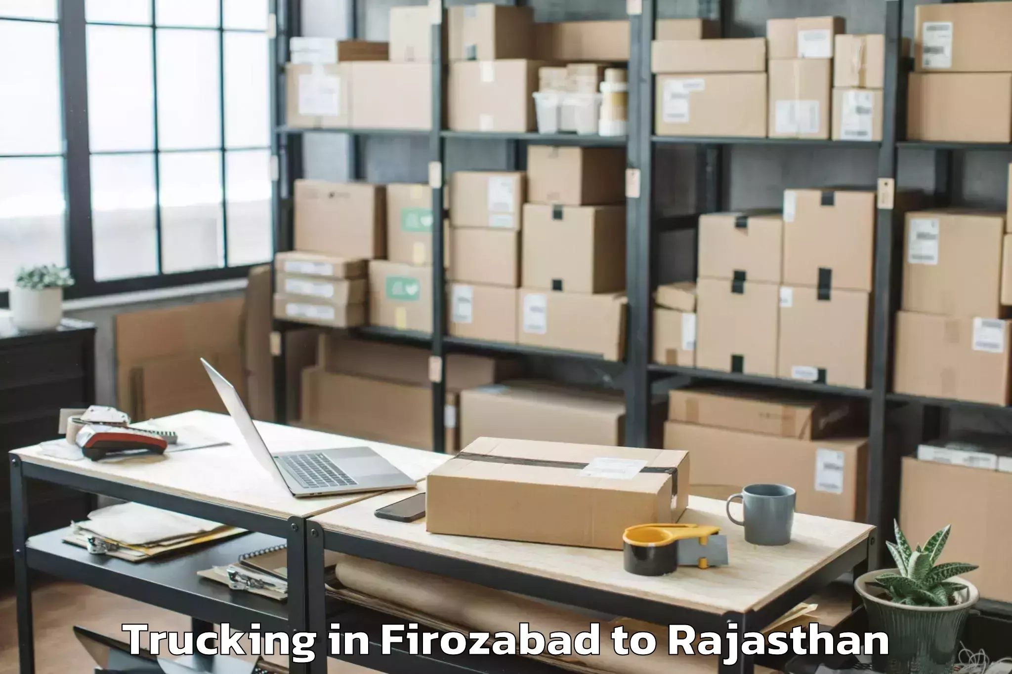 Expert Firozabad to Churu Trucking